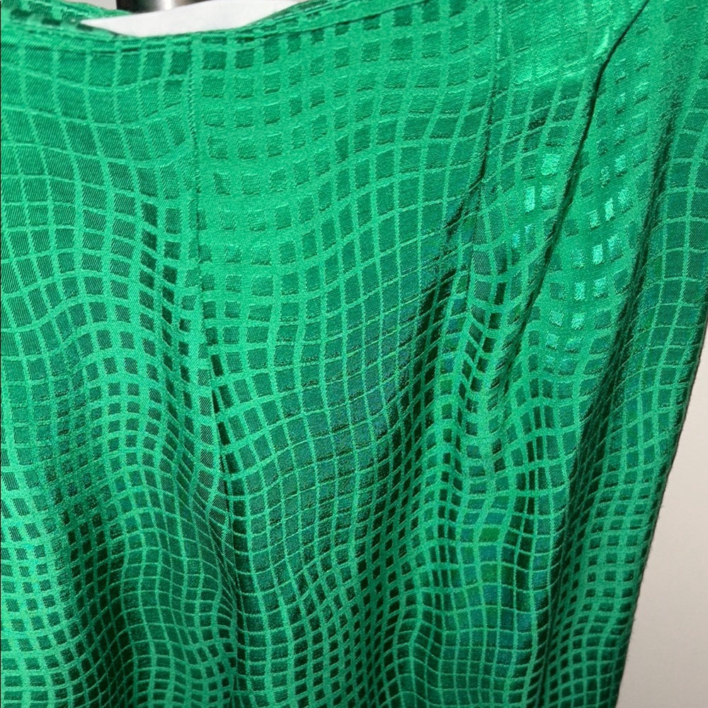 Astr Green Patterned Wide Leg Pants - Picture 4 of 4